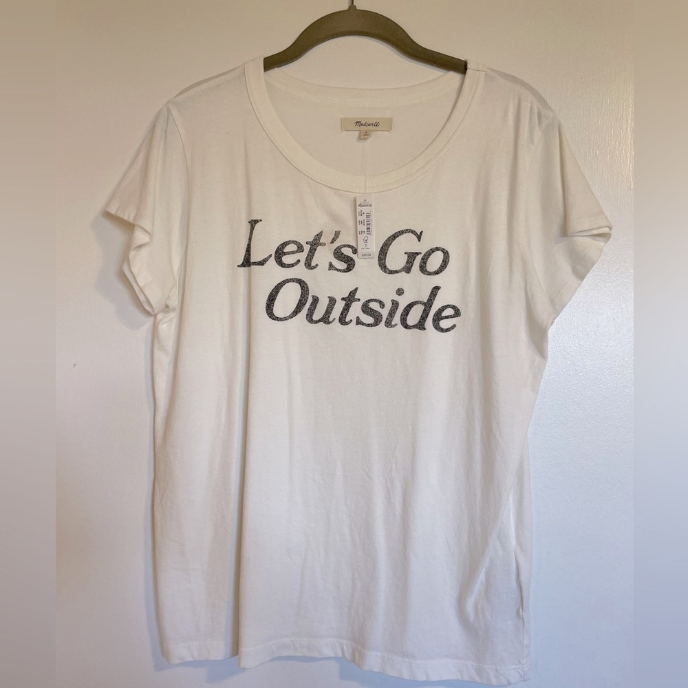 NWT Madewell Go Outside Softfade Cotton Graphic Tee Size M